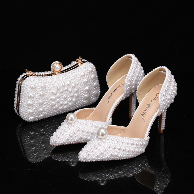 Women'S Formal Wear For Wedding - Kadınlar İçin Çanta ve Ayakkabı Seti