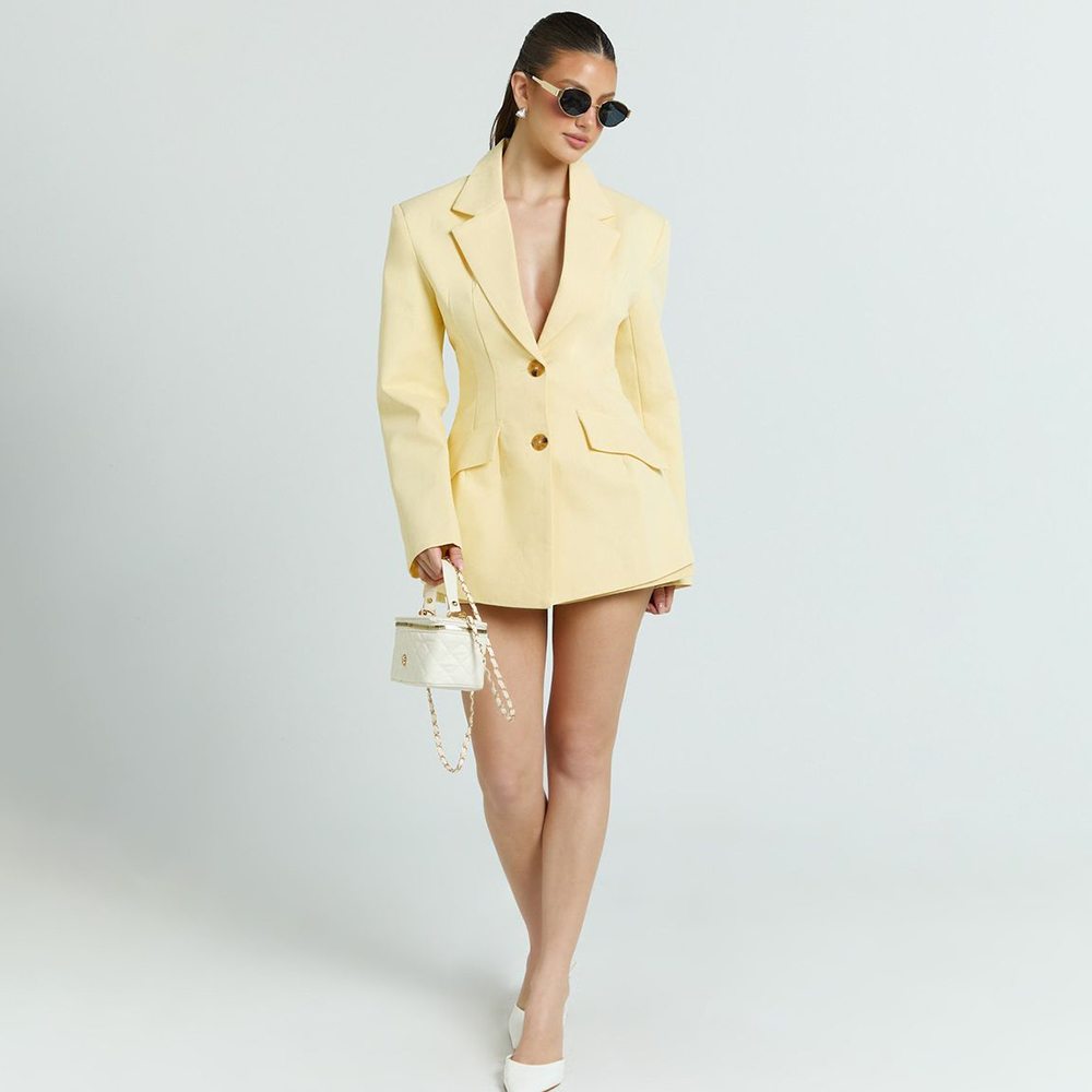 Açık Sarı Kadın 2Pic Takım Elb - Yellow Formal Wear Women incelemesi ve fiyatı