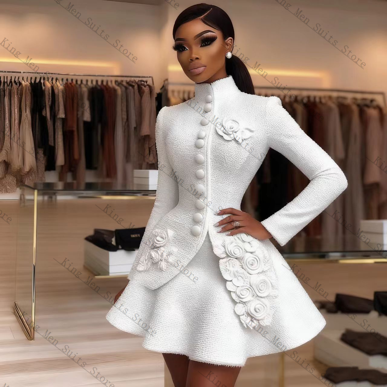 Lüks Beyaz Kadın Takım Elbise  - Women'S Formal Wear Wedding Guest incelemesi ve fiyatı
