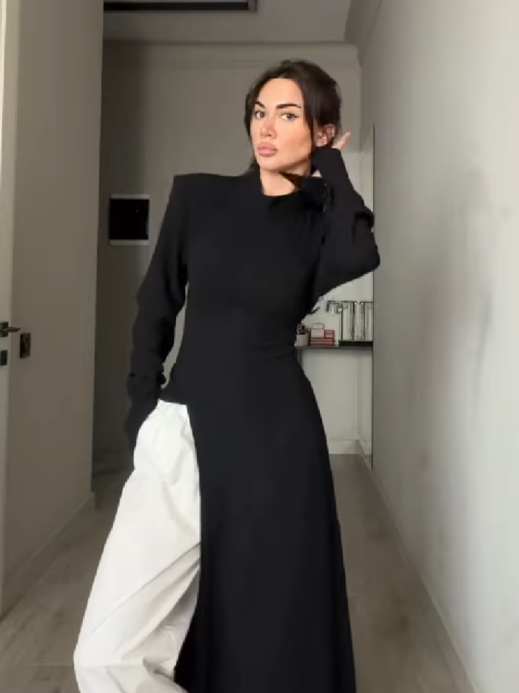 Kadınlar İçin Zarif Yüksek Yak - Women'S Formal Evening Wear Tops incelemesi ve fiyatı
