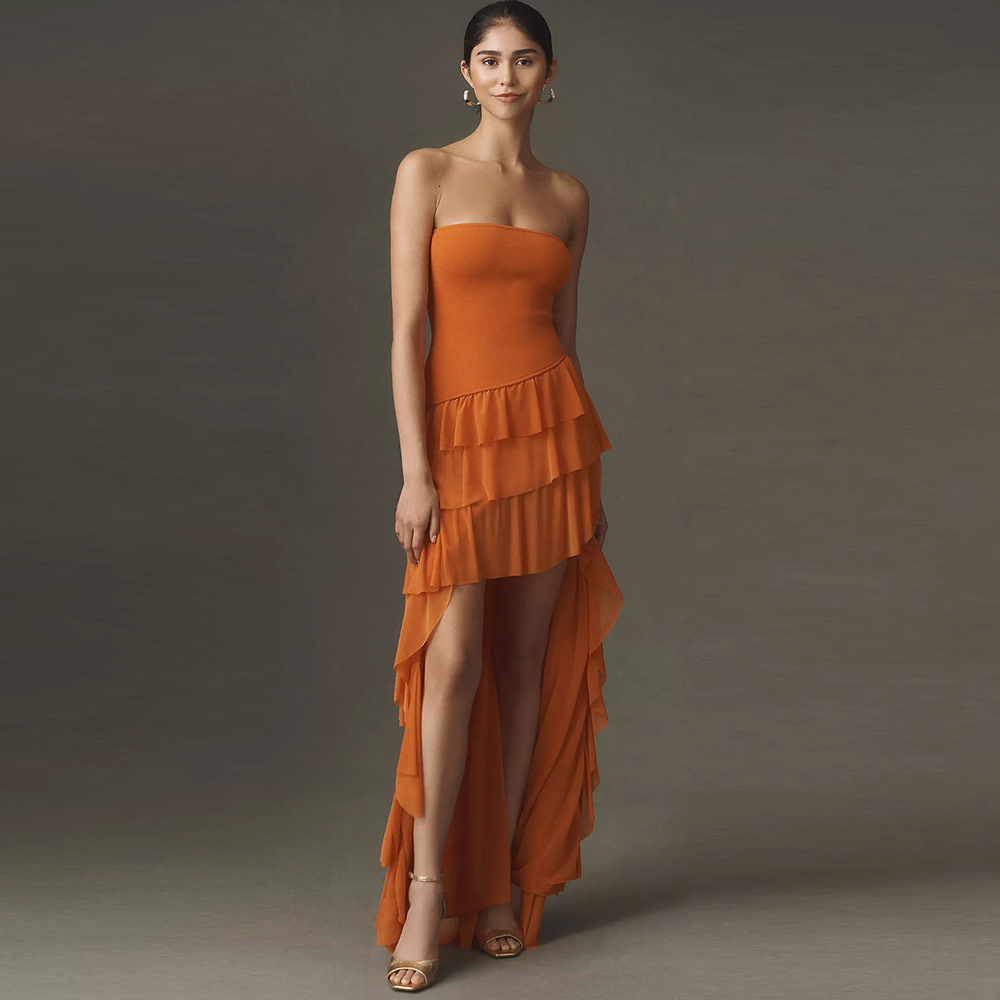 Abiye Elbiseler Katmanlı Fırfı - Women'S Formal Evening Wear Tops incelemesi ve fiyatı